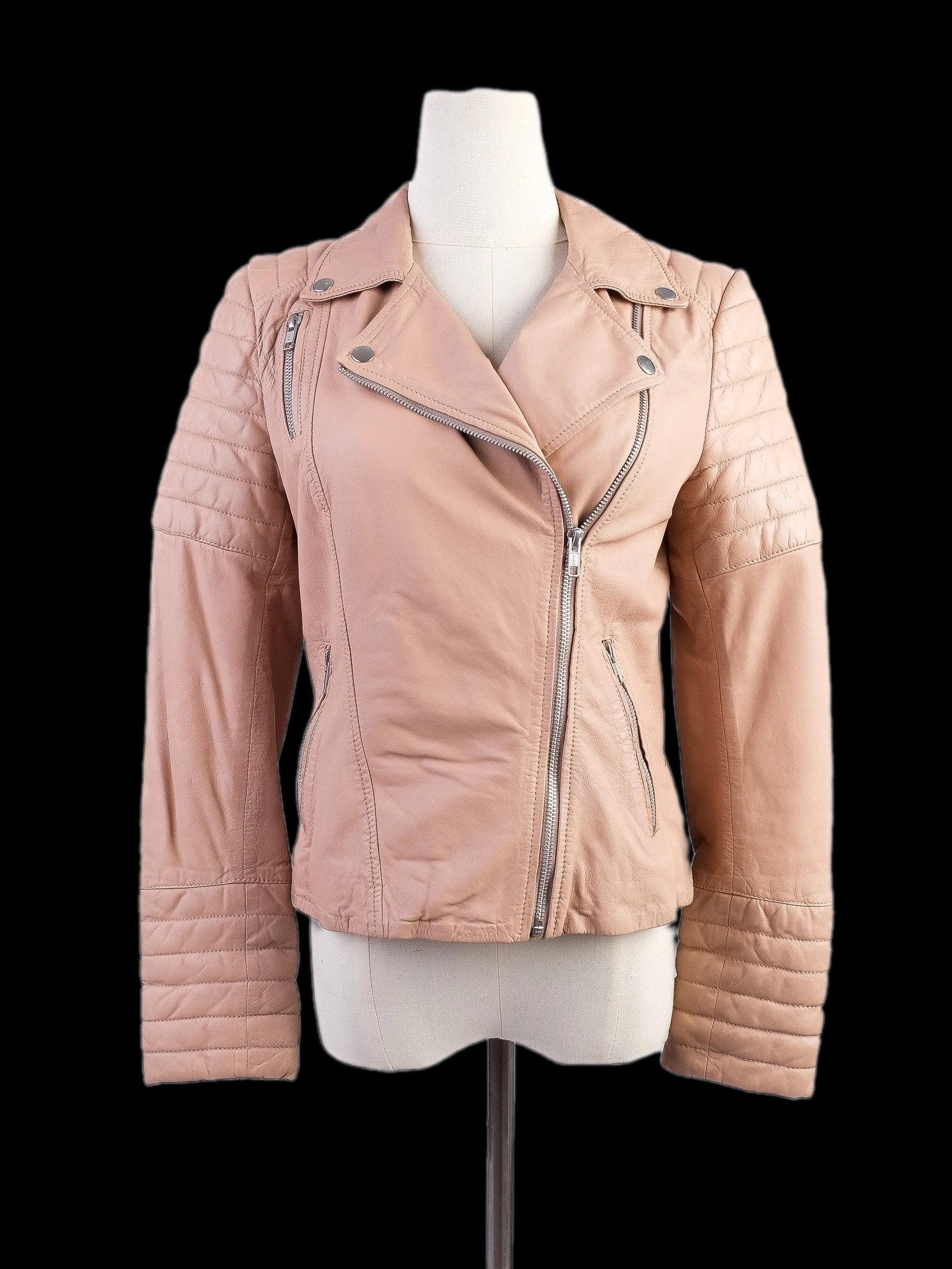 Muubaa White Leather Jacket — 1