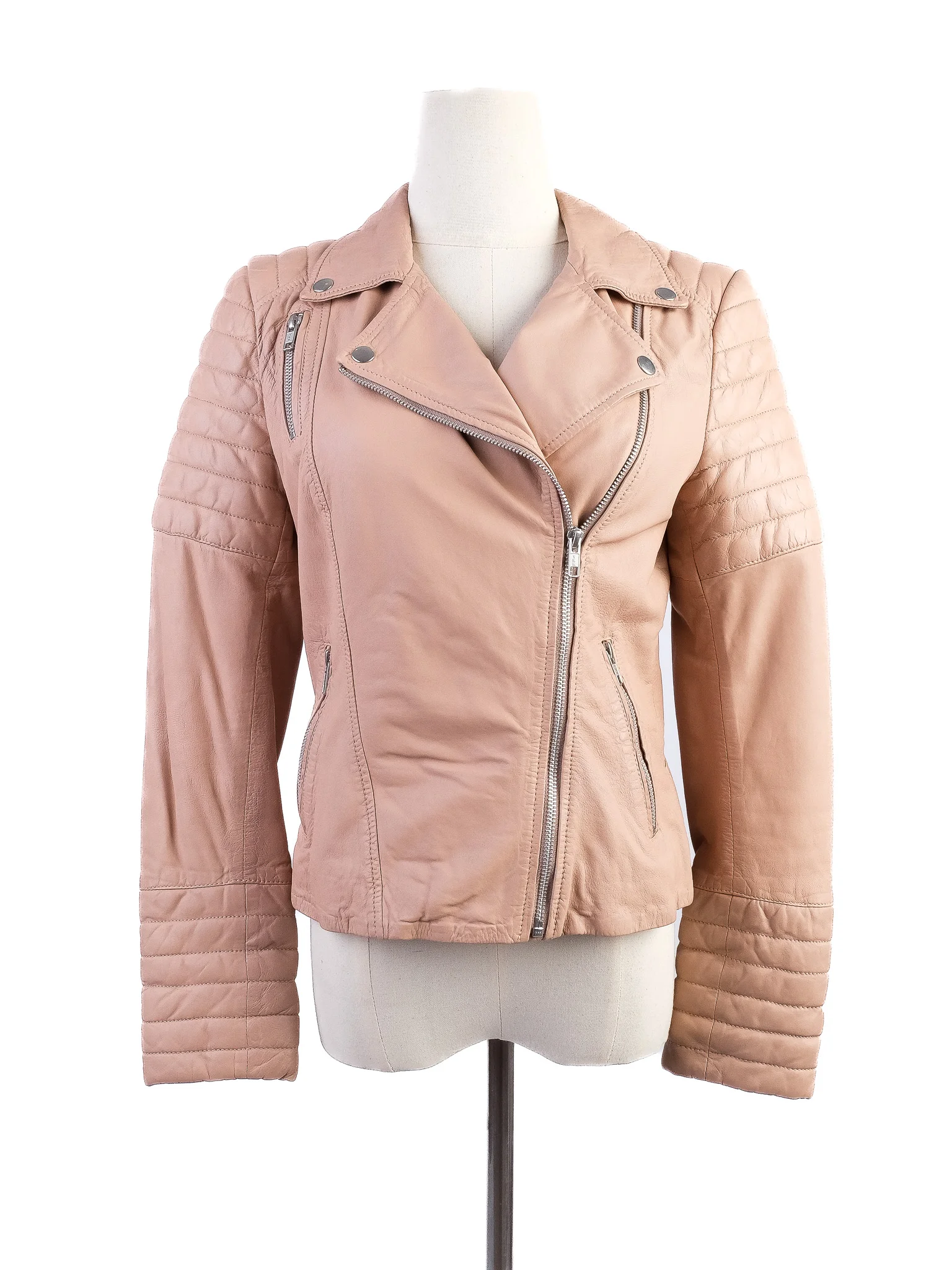 Muubaa White Leather Jacket — 2