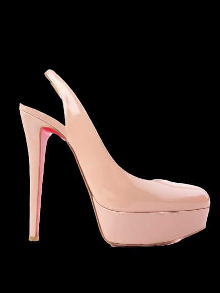 Christian Louboutin Pink Leather High Heel Sandals — photo 1