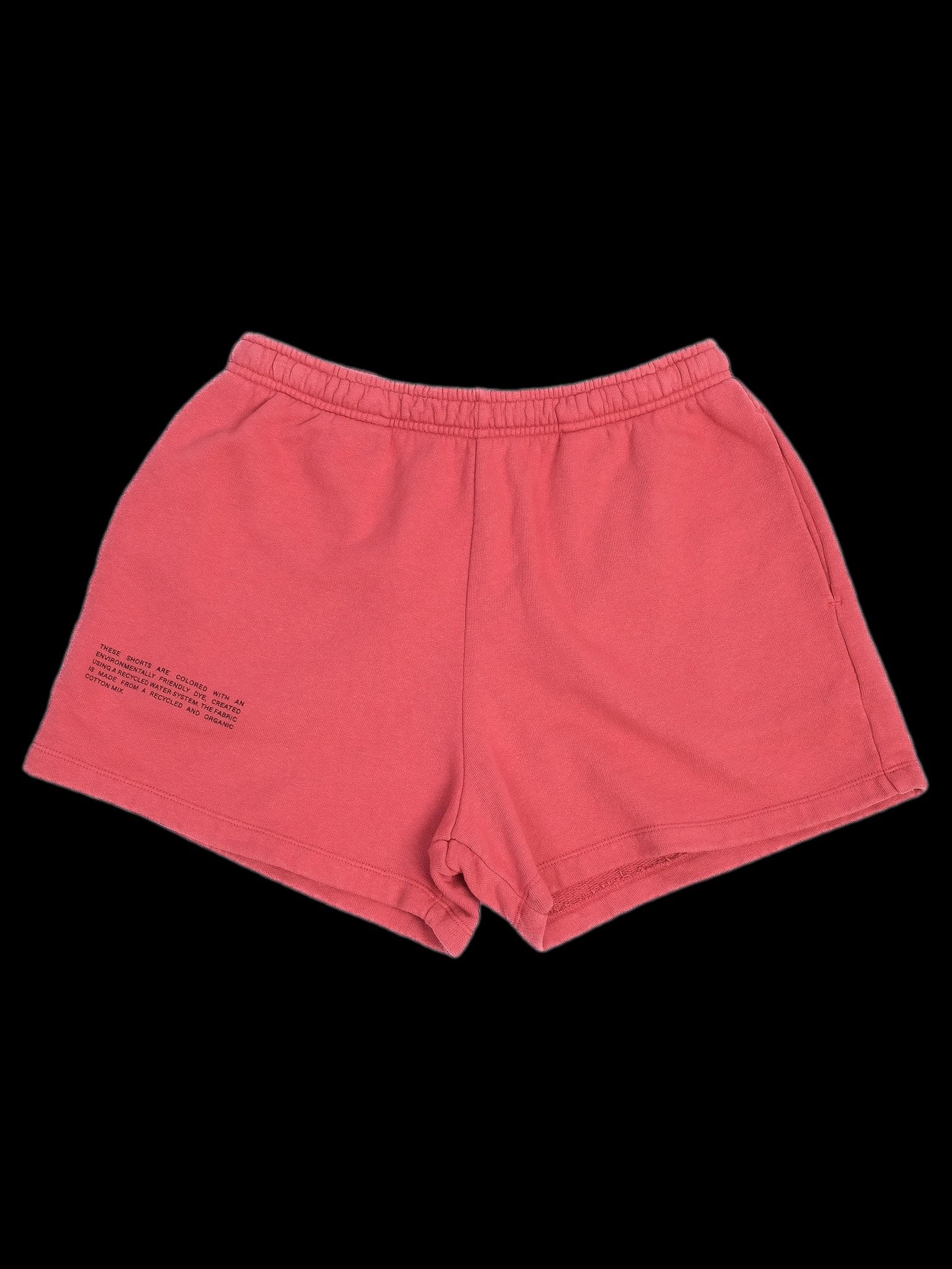 Pangaia Red Cotton Casual Shorts — 1