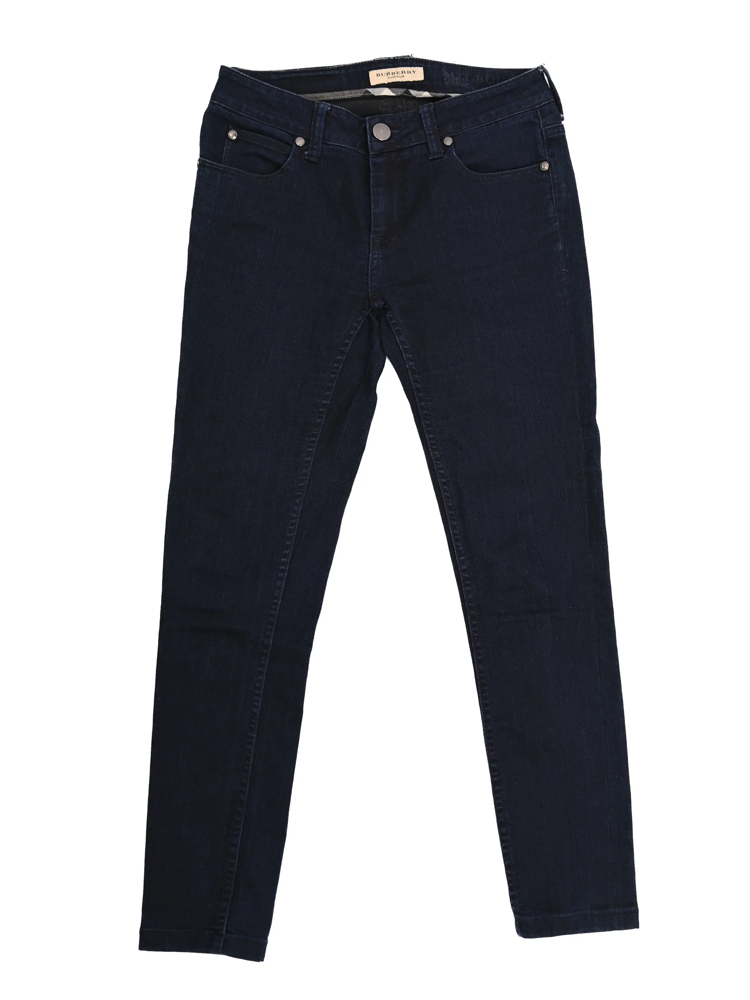 Burberry Blue Cotton Skinny Jeans — 3