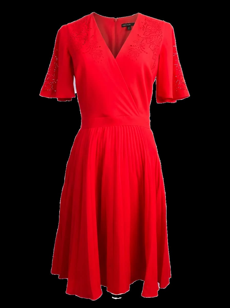 Karen Millen Red Polyester Mini Dress — photo 1