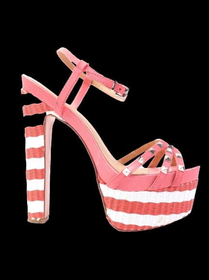 Schutz Pink Leather High Heel Sandals — photo 1