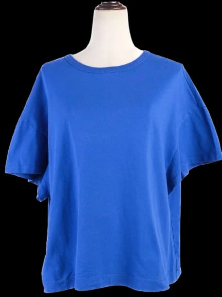 Dries Van Noten Blue Cotton T-Shirt — photo 1