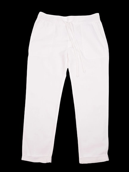 Standard James Perse White Cotton Trousers — 1