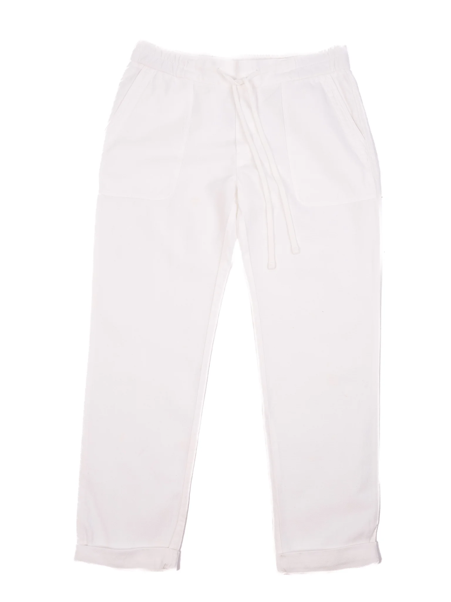 Standard James Perse White Cotton Trousers — 2