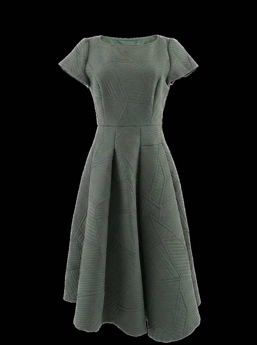 MaxCo Green Polyester Casual Dress — photo 1