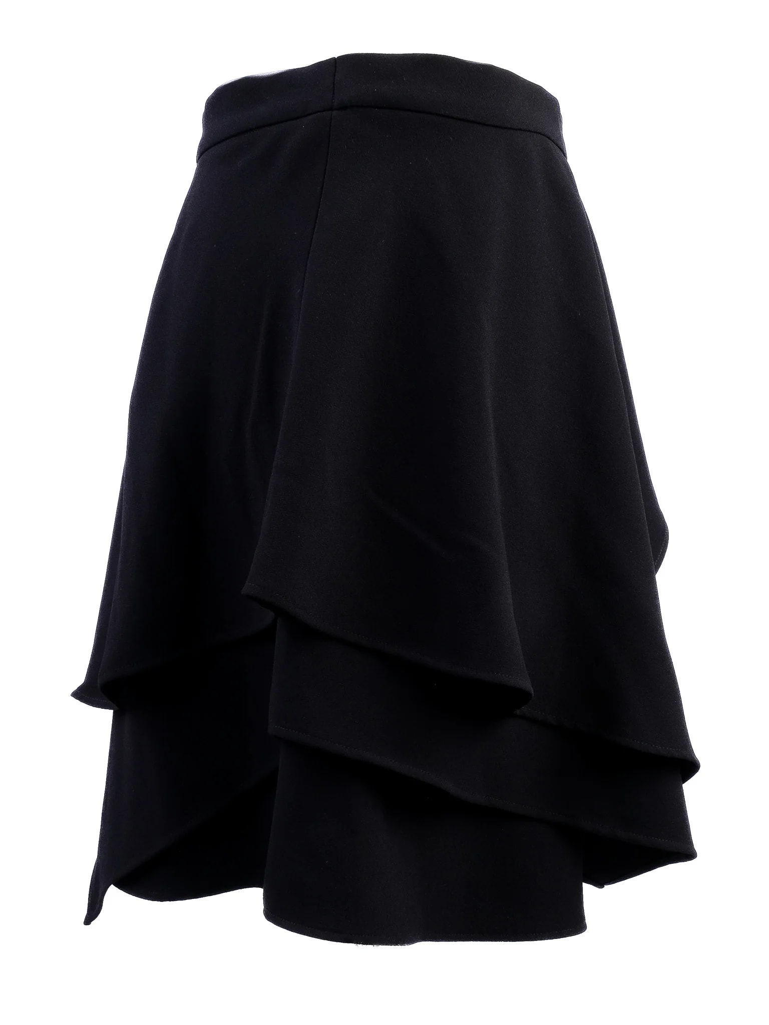 Iro Black Polyester A-Line Skirt — 2