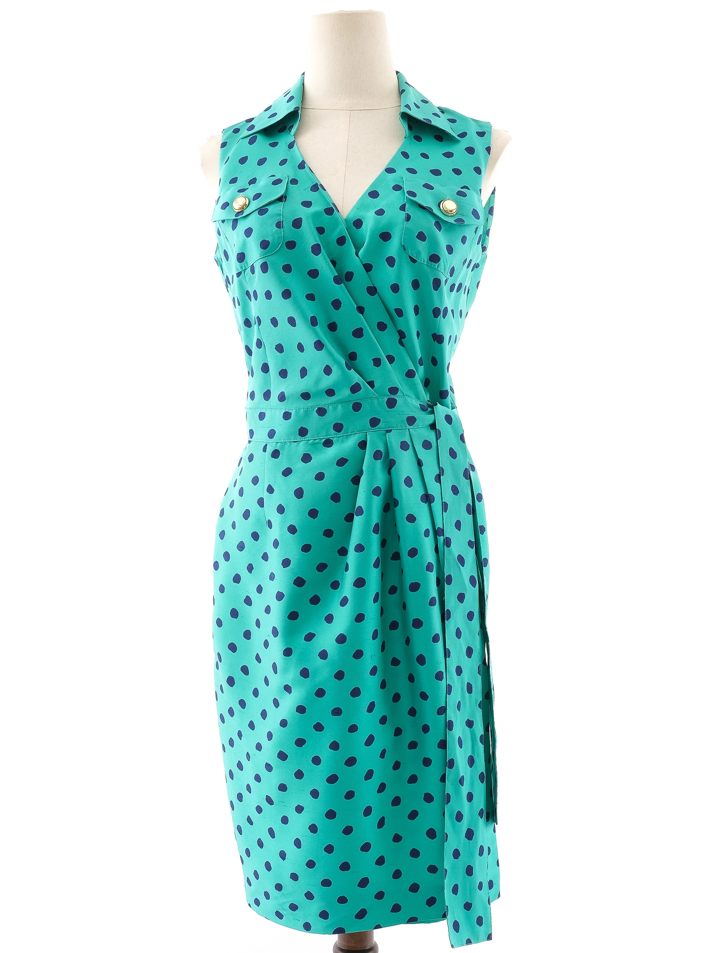 Luisa Spagnoli Blue Silk Sundress — 2