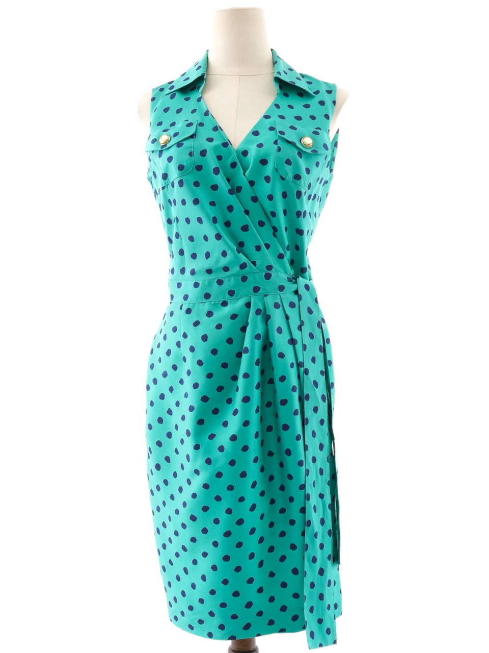 Luisa Spagnoli Blue Silk Sundress — 1