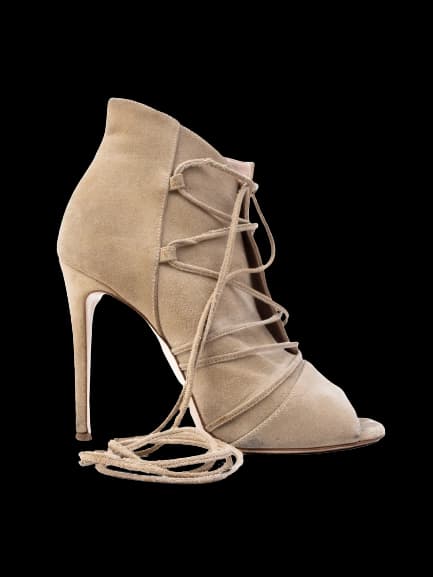 Deimille White Cashmere Ankle Boots — photo 1