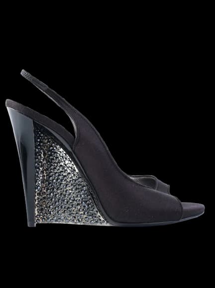 Casadei Black Leather Sandals — photo 1