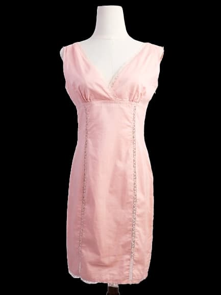 Red Valentino Pink Cotton Sleeveless Dress — photo 1