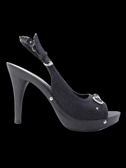Dior Black Leather High Heel Sandals — photo 1