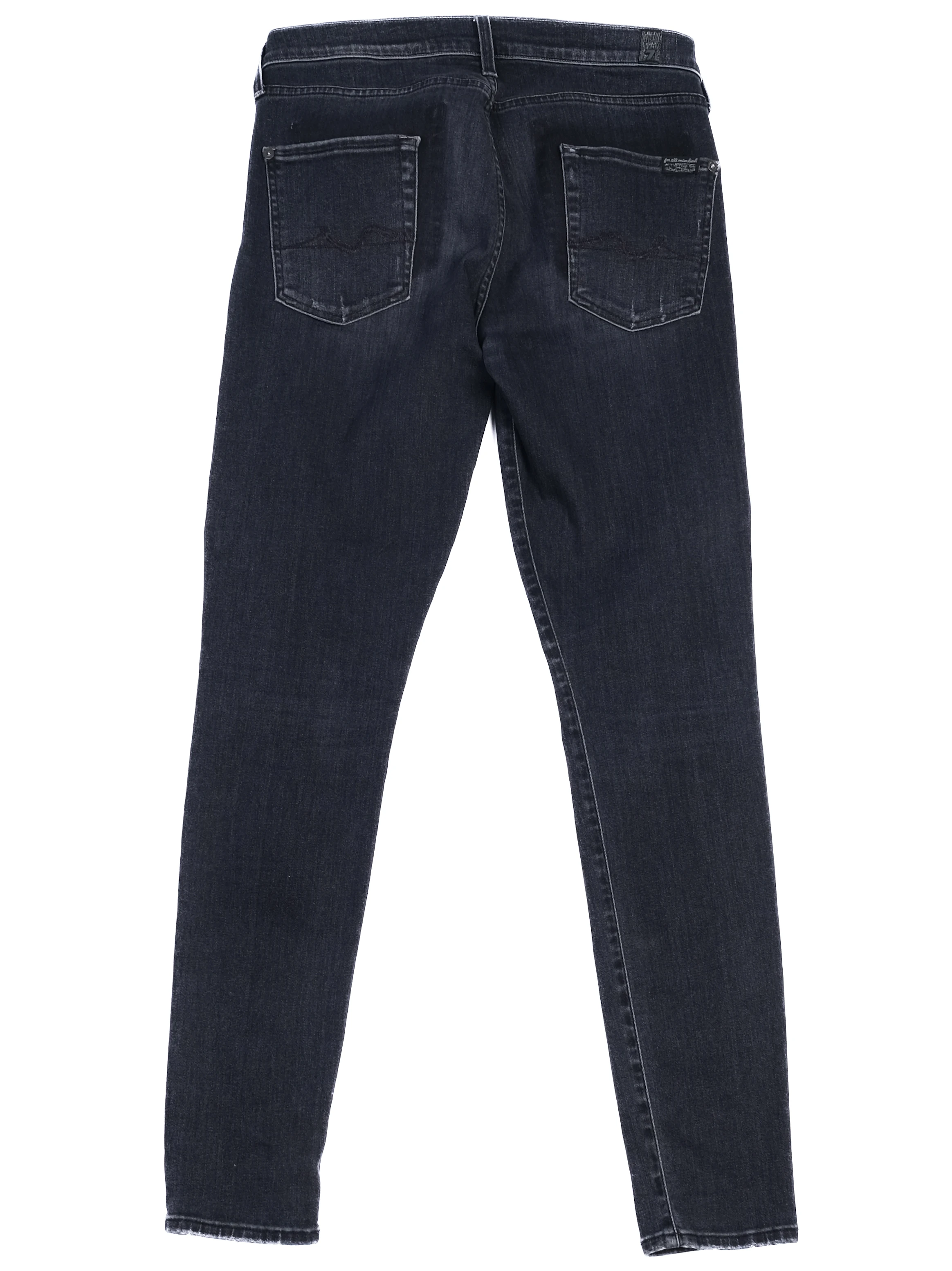 For all 7 mankind Gray Cotton Mom Jeans — 2