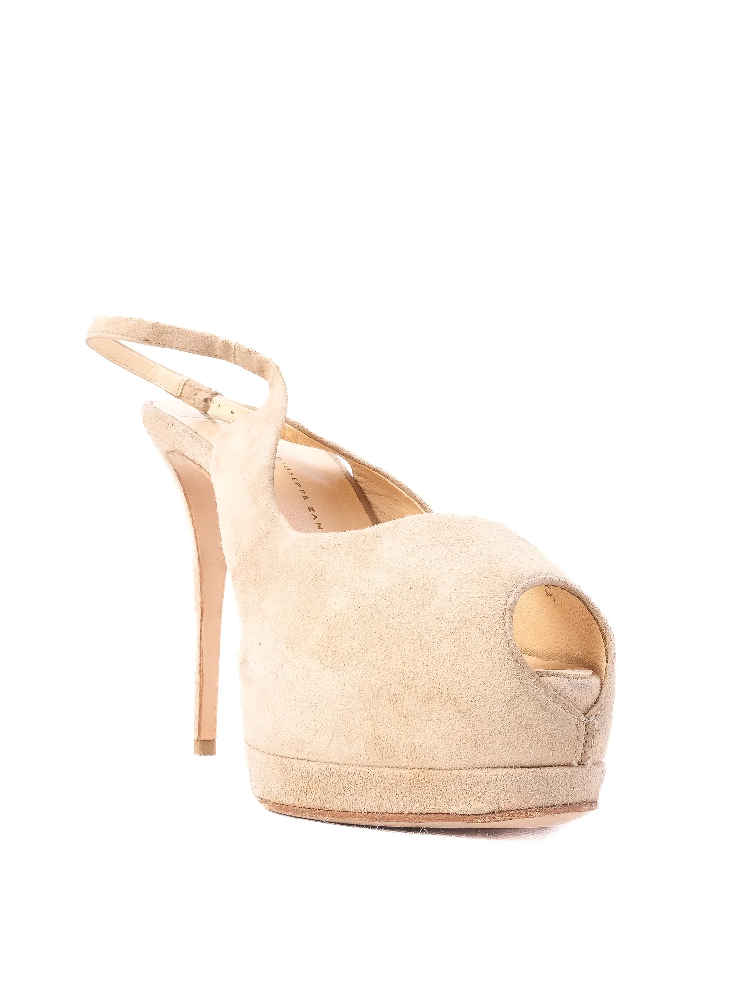 Giuseppe Zanotti White Leather High Heel Sandals — 2