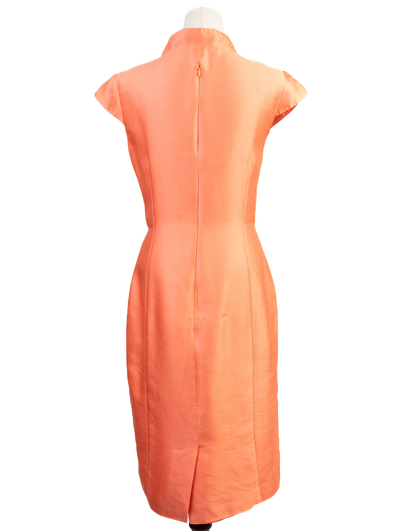 Max Mara Orange Cotton Midi Dress — 3