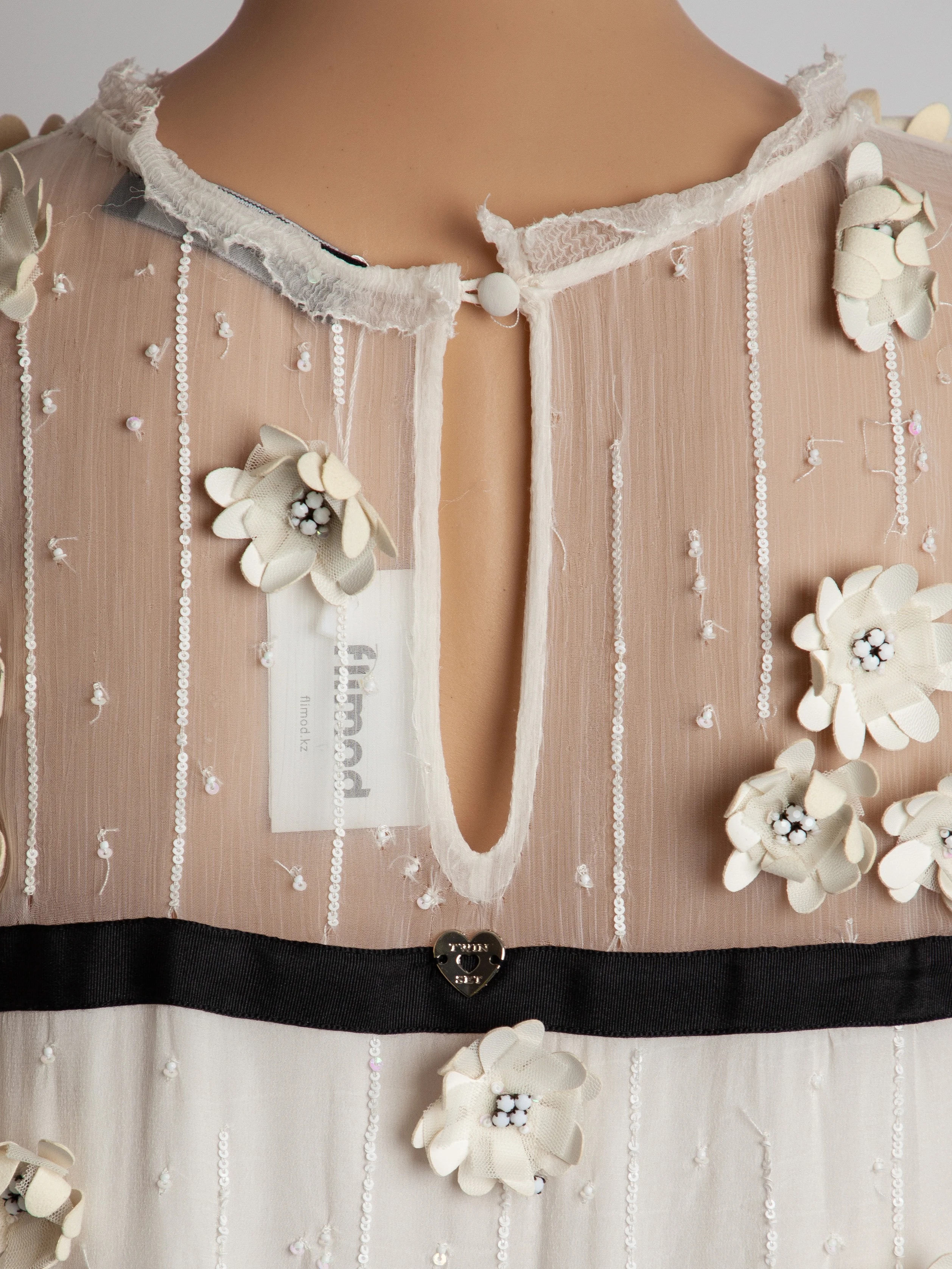 TWINSET White Viscose Dress — 3