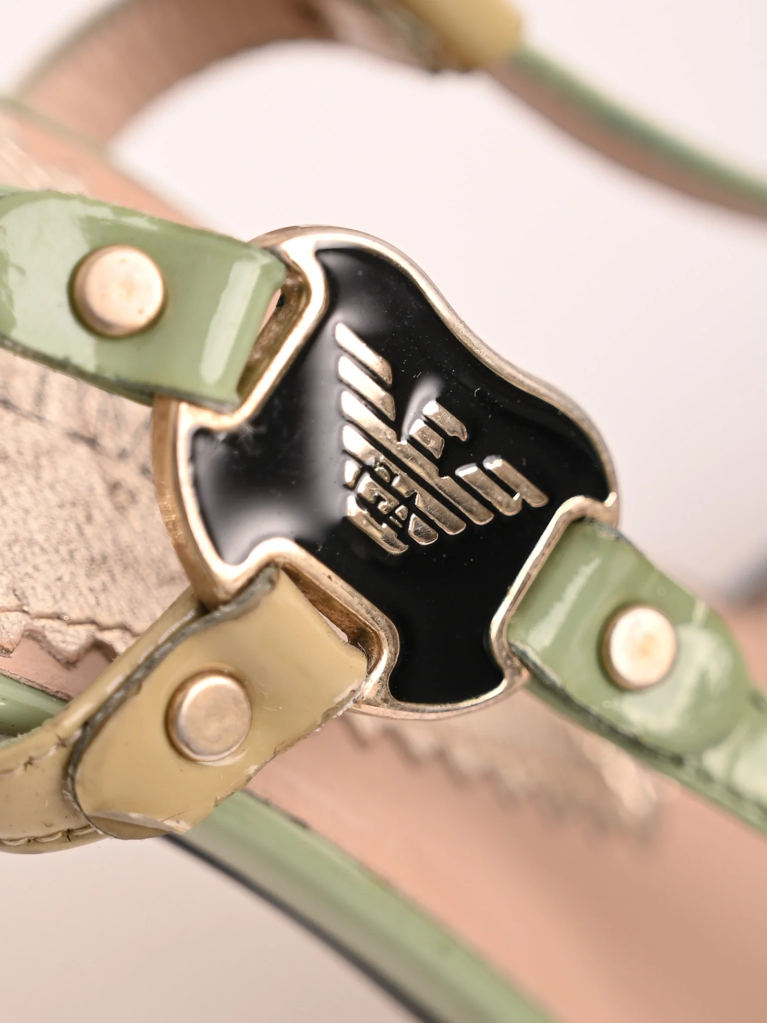 Emporio Armani Leather High Heel Sandals — 2