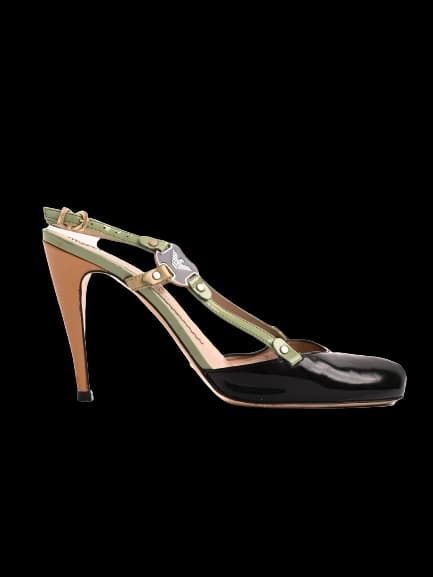 Emporio Armani Leather High Heel Sandals — photo 1