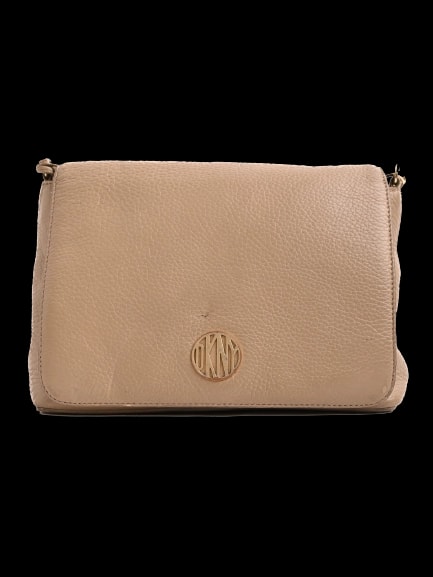 DKNY Gray Leather Everyday Bag — 1