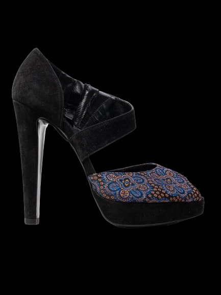 Emporio Armani Leather High Heel Sandals — 1