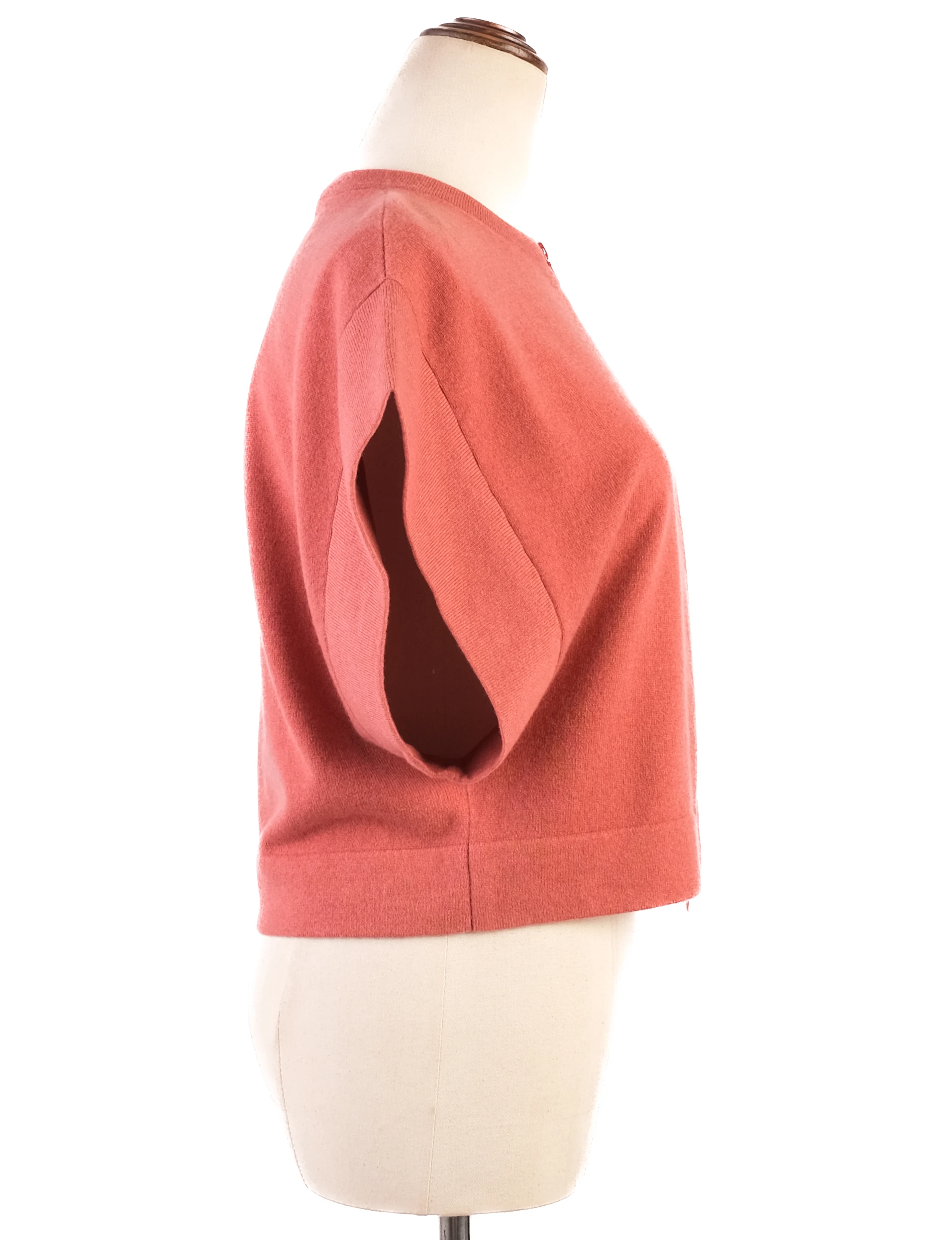 Brunello Cucinelli Orange Cashmere Cardigan — 3