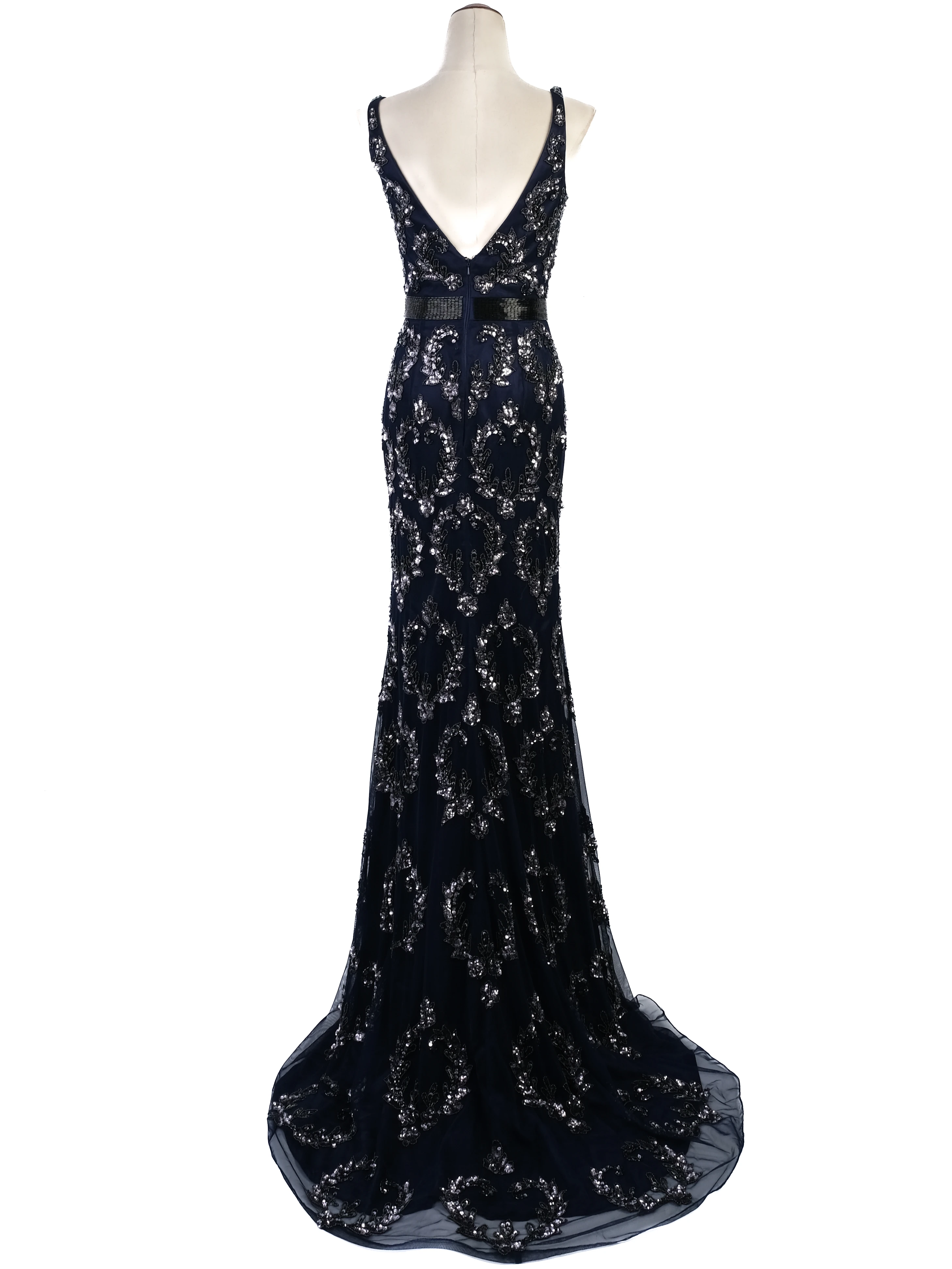 Sherri Hill Blue Polyester Evening — 3