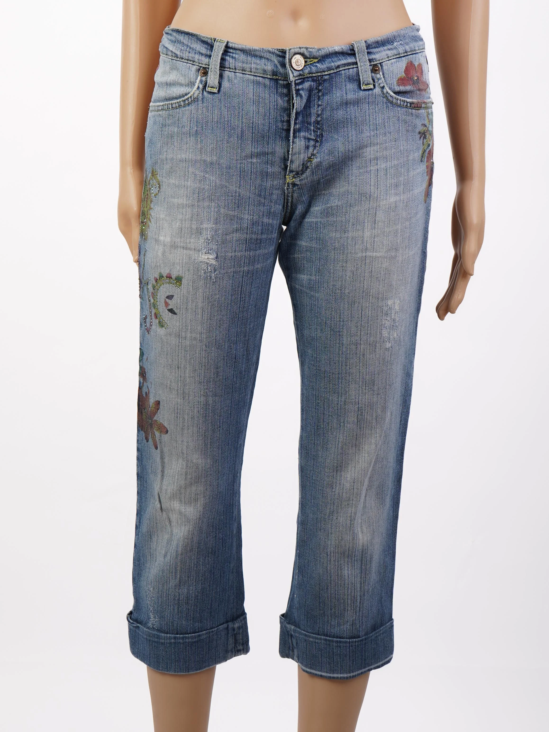 Versace Jeans Blue Cotton Straight Jeans — 3