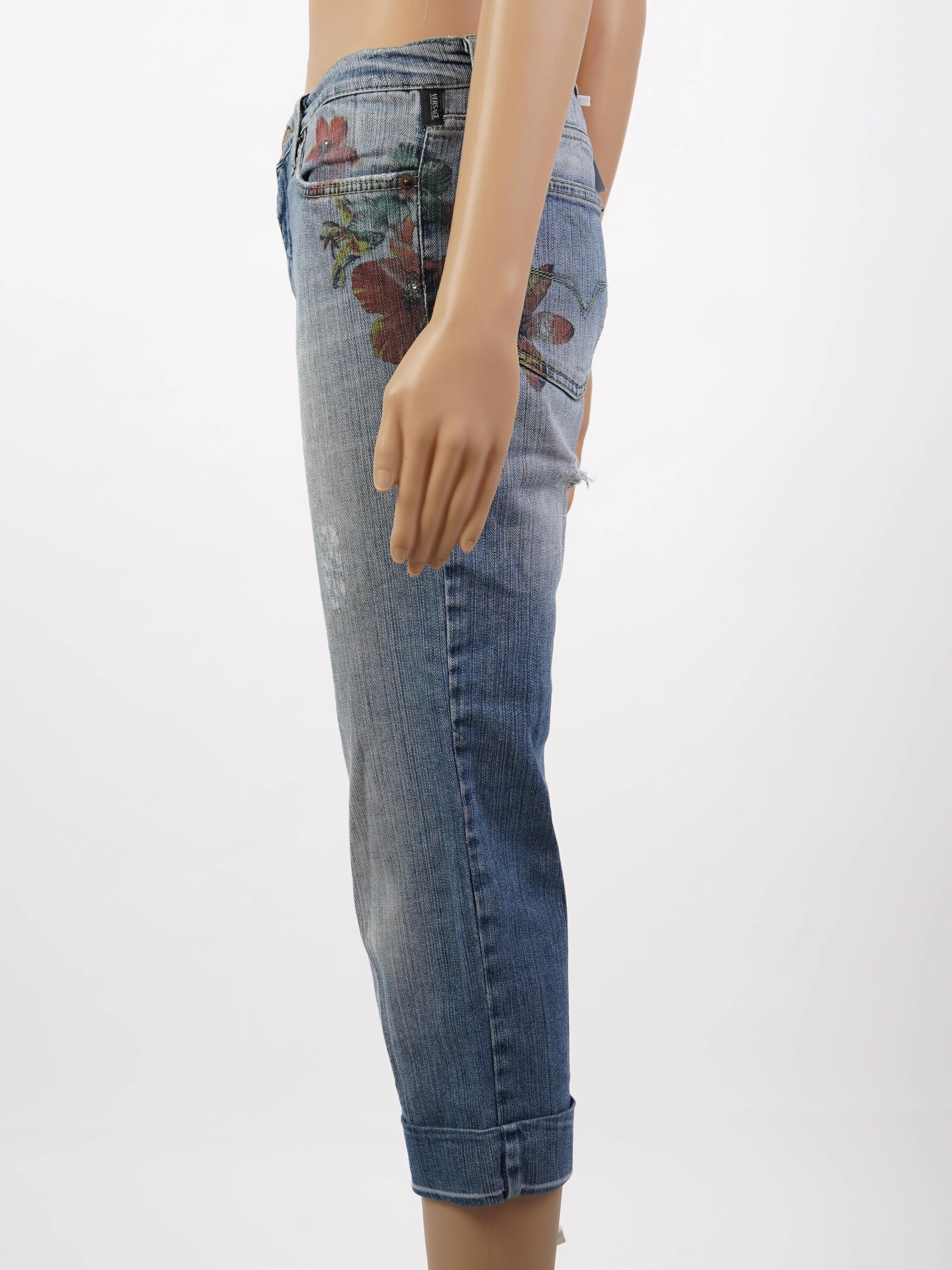 Versace Jeans Blue Cotton Straight Jeans — 2