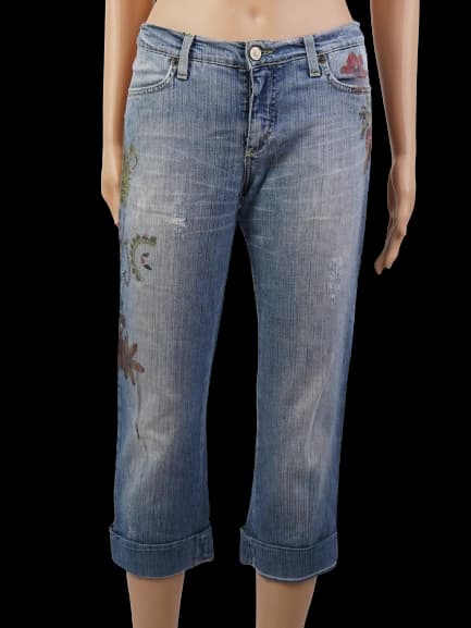 Versace Jeans Blue Cotton Straight Jeans — photo 1