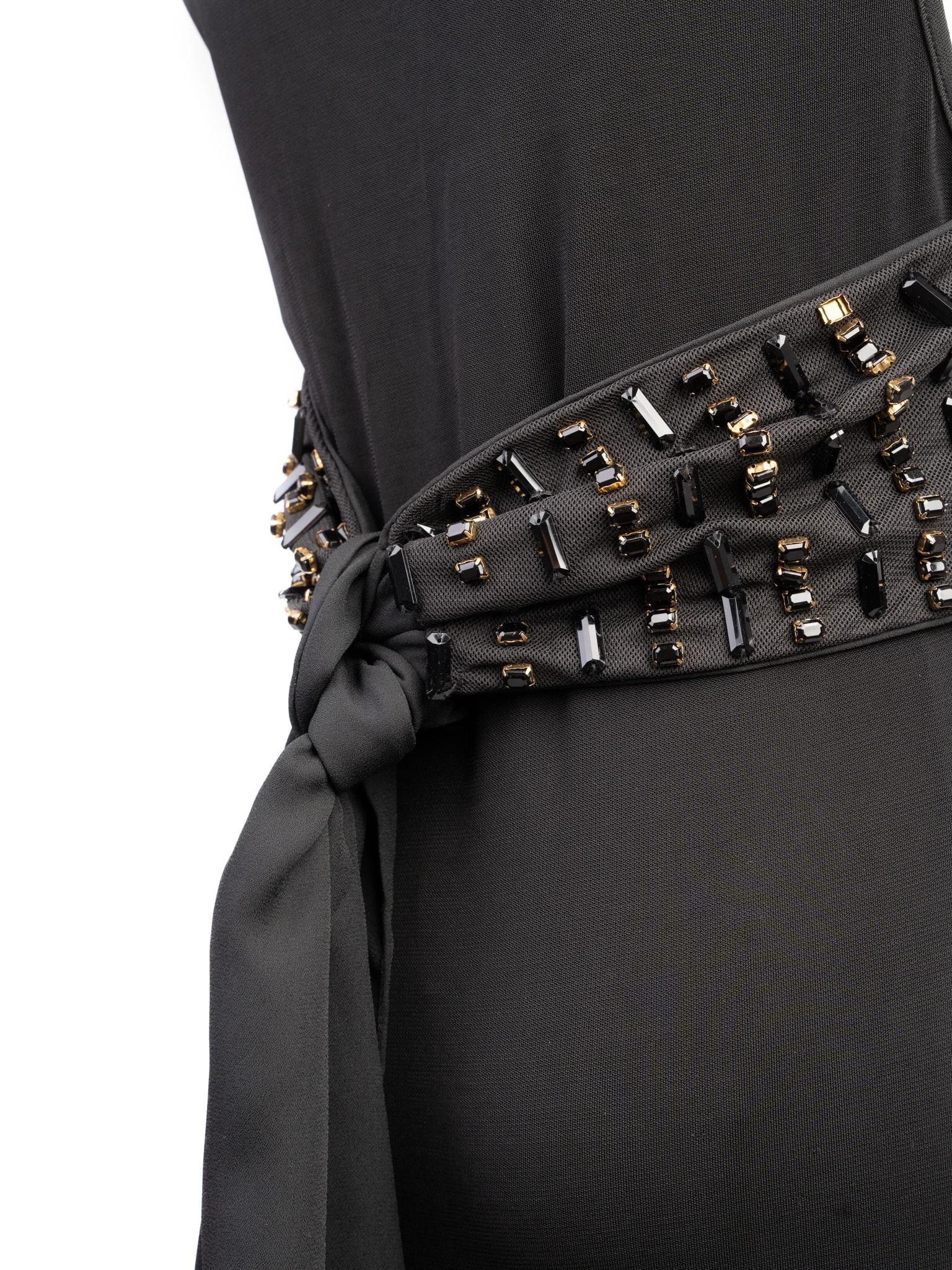 Pierre Cardin Black Viscose Maxi Dress — 2