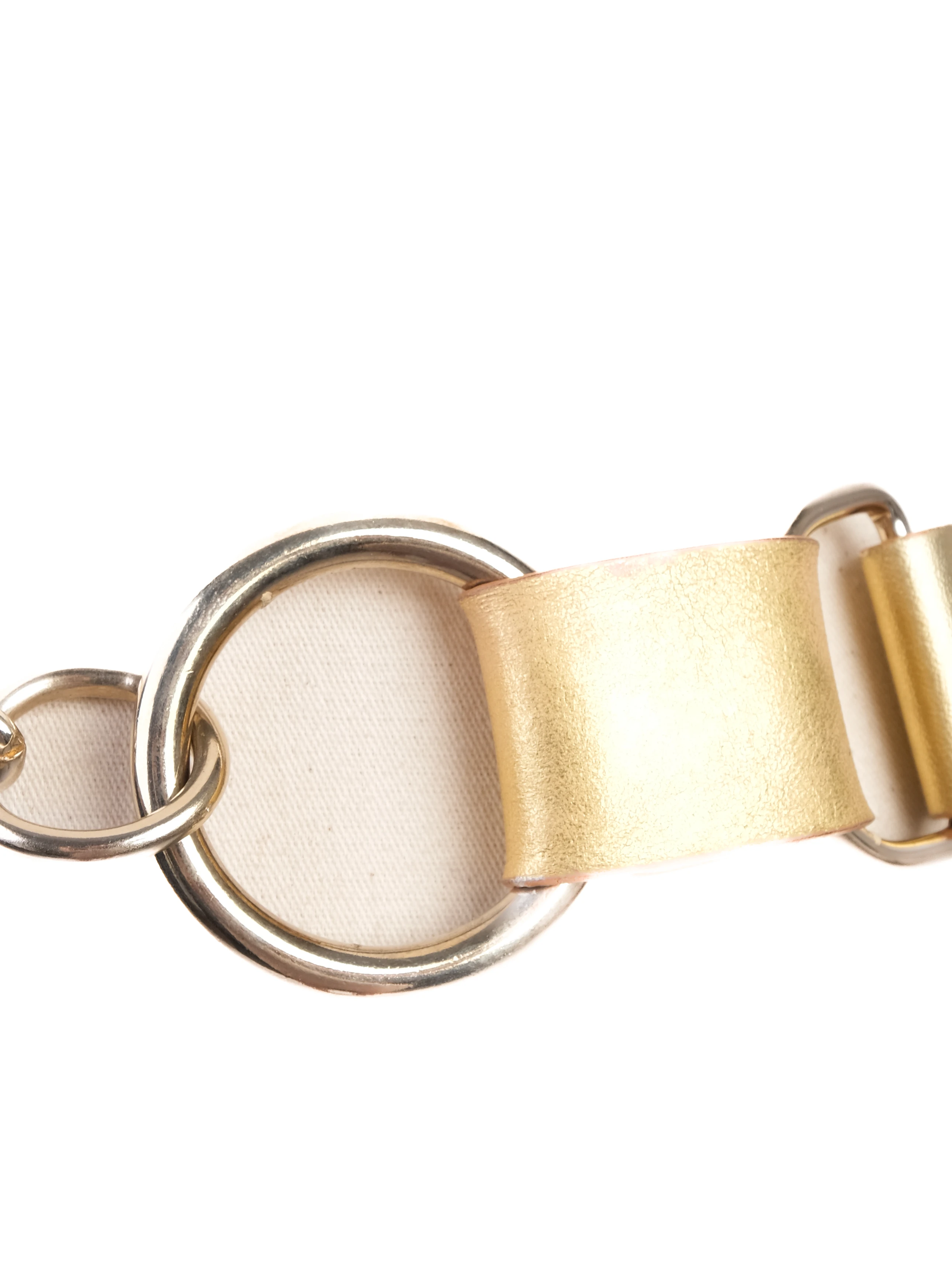 Dolce Gabbana Yellow Leather Belt — 3