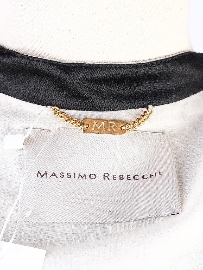 Massimo Rebechi Blue Viscose Blazer — 3