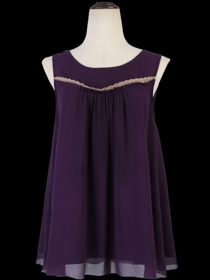 Max Mara Purple Cotton Top — 2