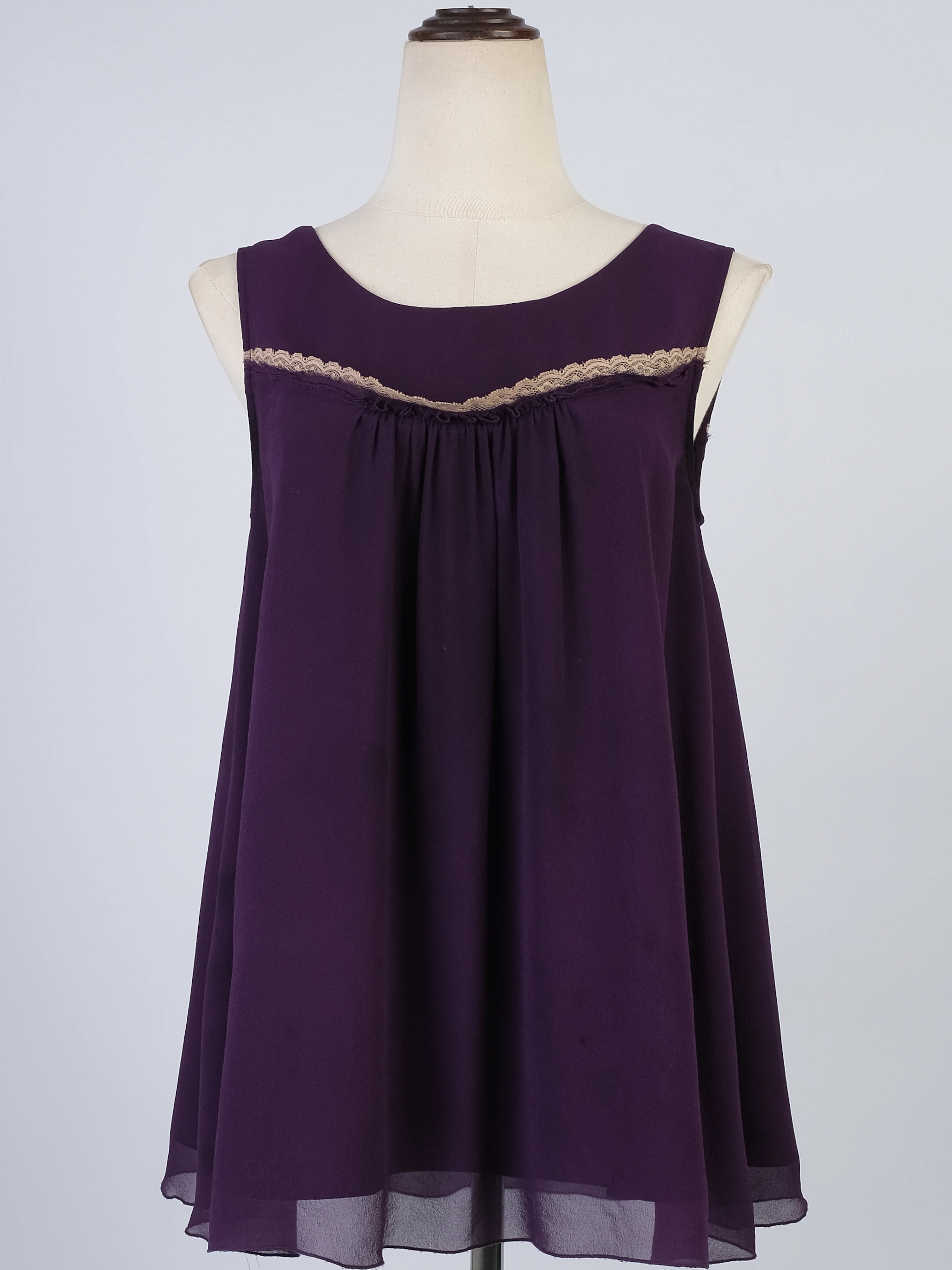 Max Mara Purple Cotton Top — 3
