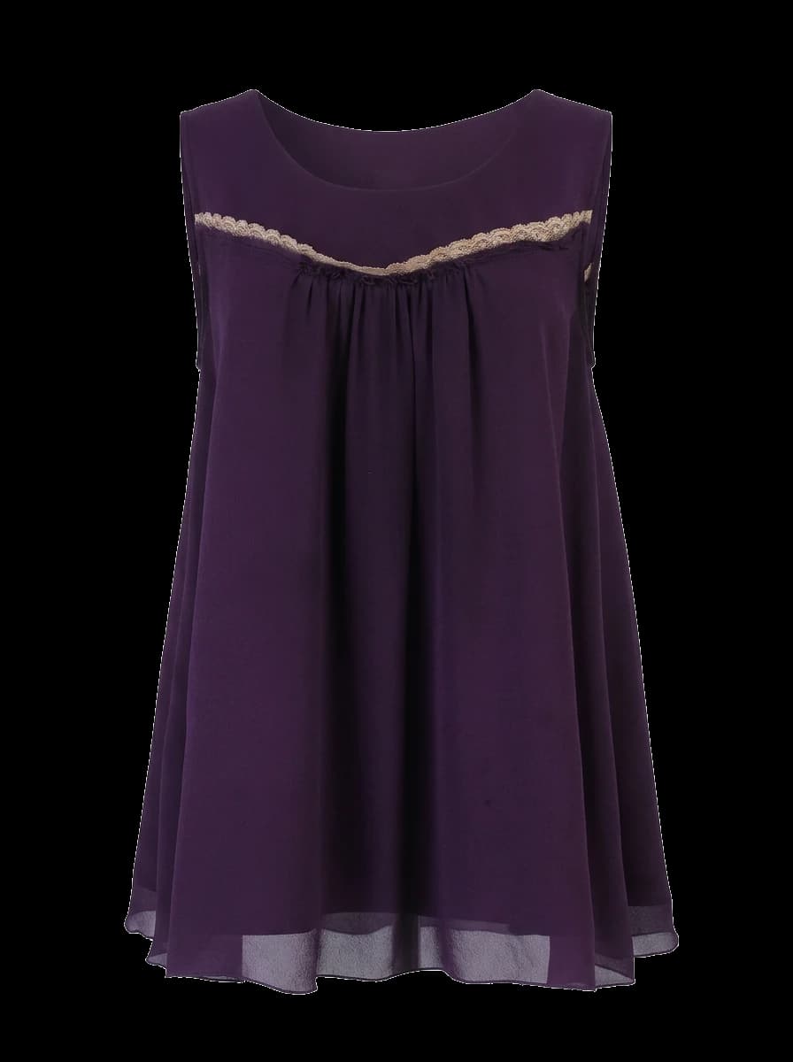 Max Mara Purple Cotton Top — photo 1