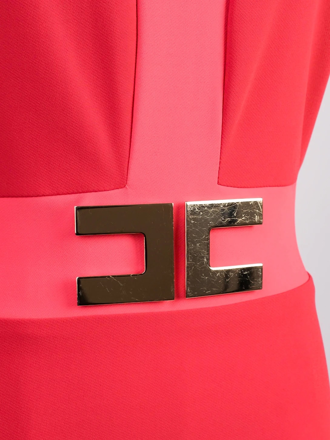 Elisabetta Franchi Pink Nylon Dress — 3