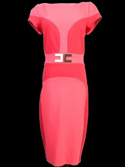 Elisabetta Franchi Pink Nylon Dress — photo 1