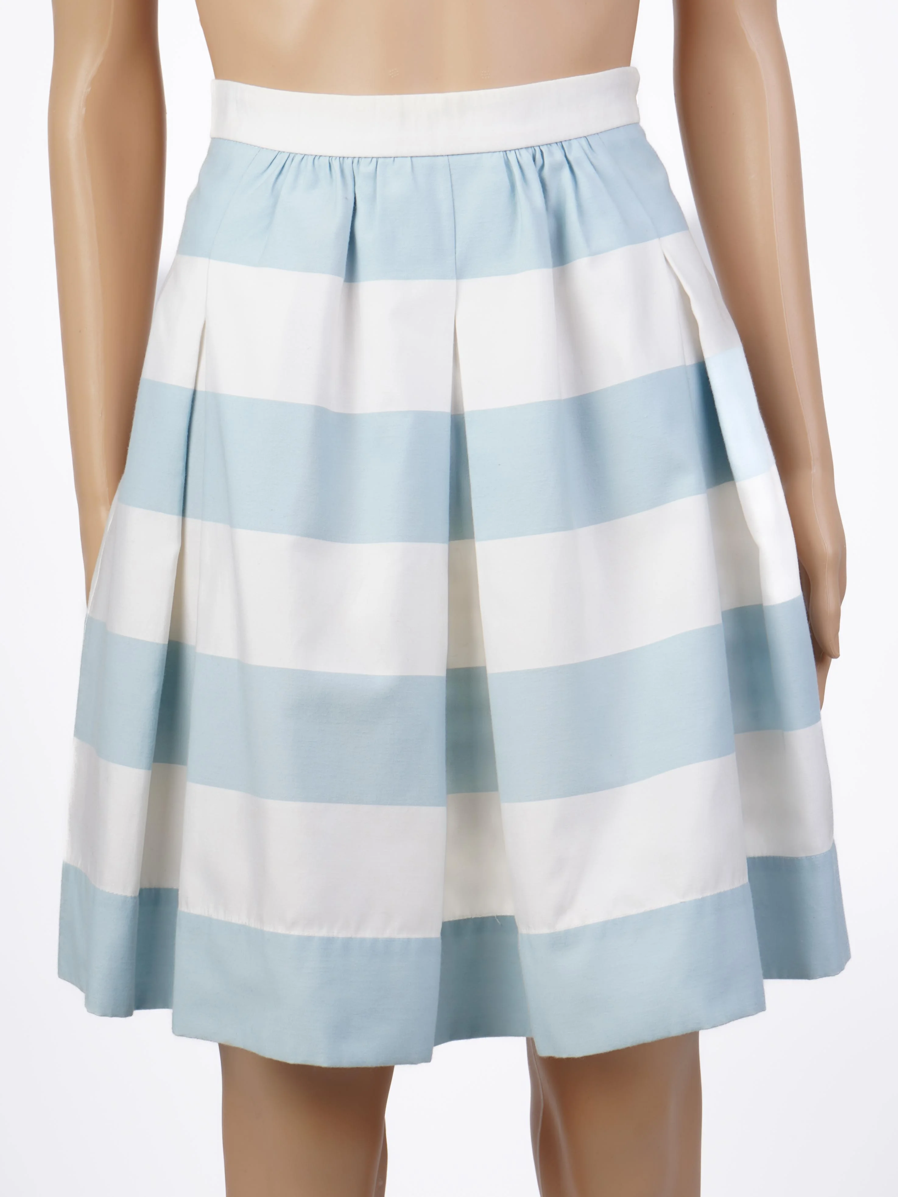 Moschino Blue Cotton A-Line Skirt — 2