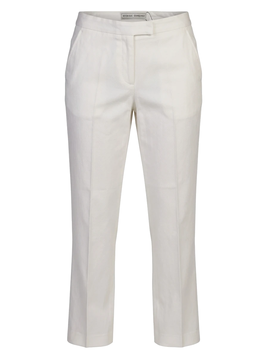 Veronique Branquinho White Cotton Trousers — 1