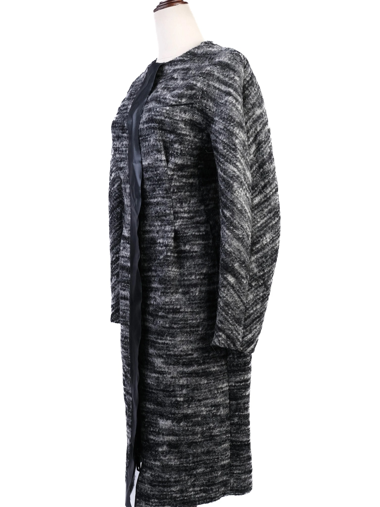 Sportmax Gray Wool Coat — 3