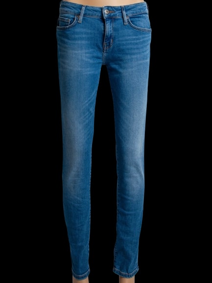 Tommy Hilfiger Blue Cotton Skinny Jeans — 1