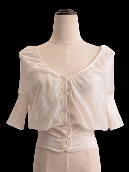 Alberta Ferreti White Cotton Blouse — 2