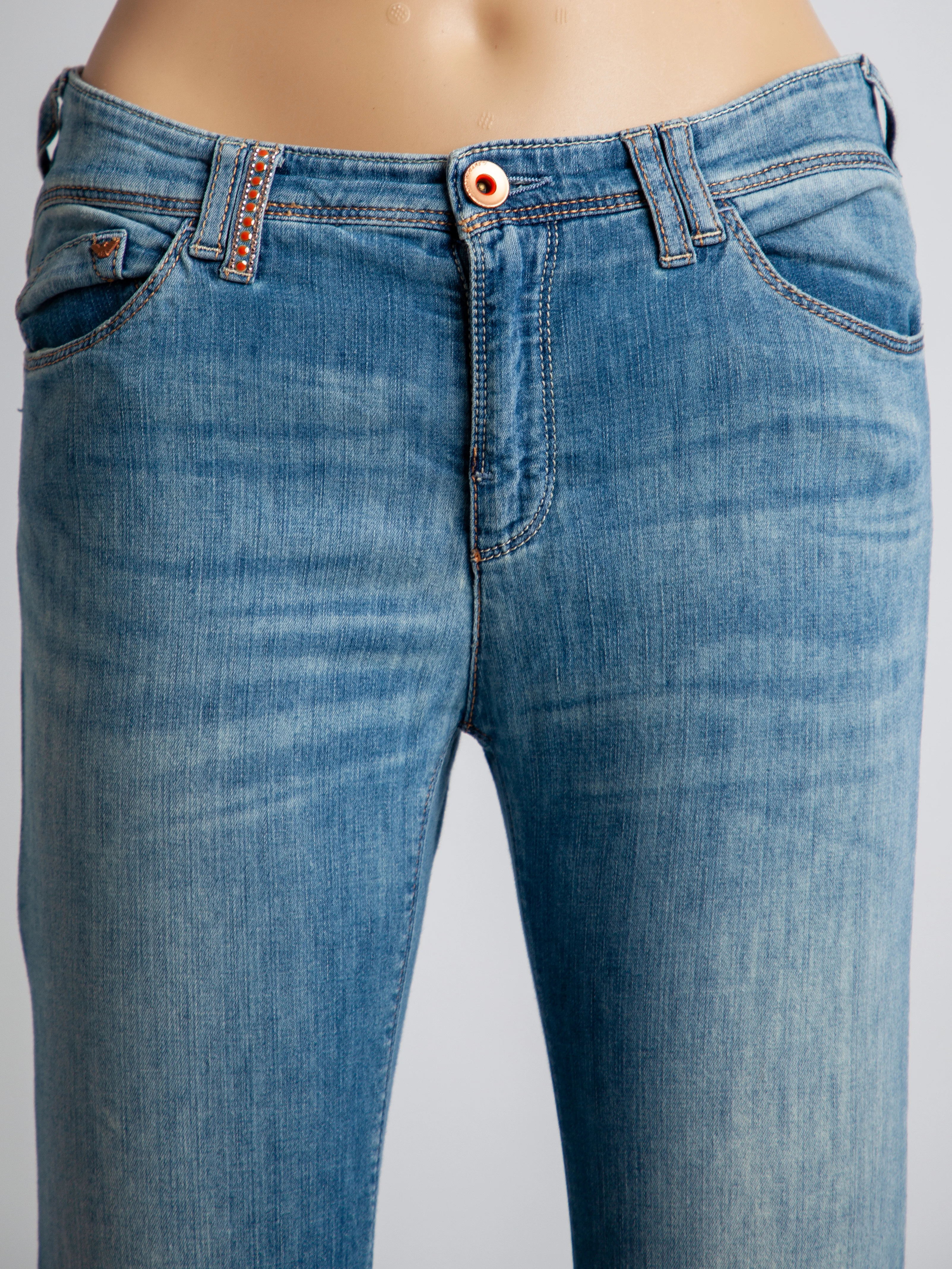 Armani Jeans Blue Cotton Skinny Jeans — 3