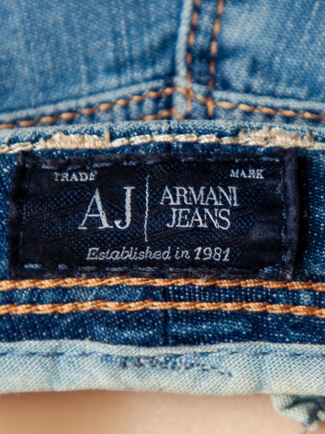 Armani Jeans Blue Cotton Skinny Jeans — 2