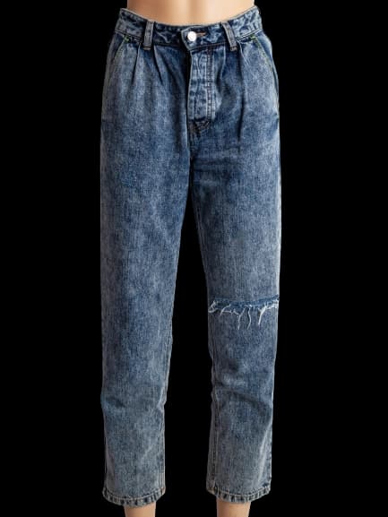 SJYP Blue Cotton Straight Jeans — photo 1