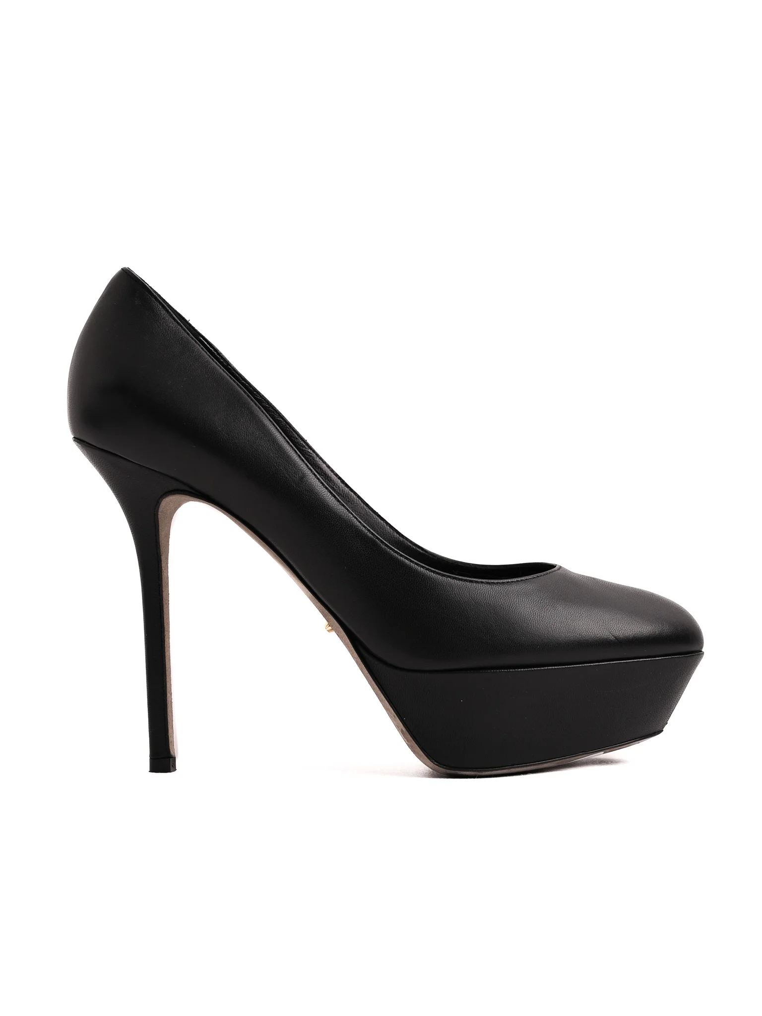 Sergio Rossi Black Leather High Heel Pumps — 2