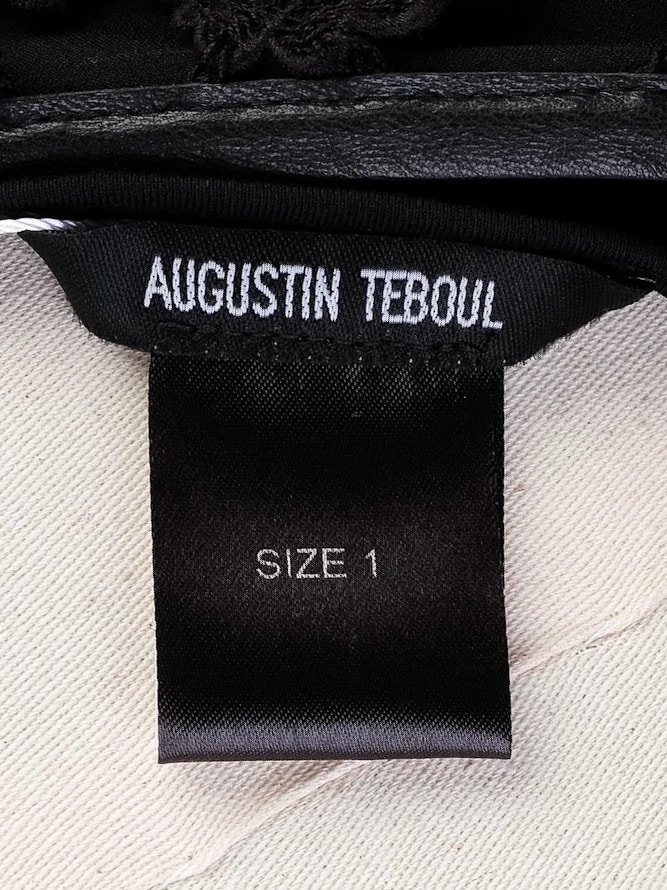 Augustin Teboul Black Polyester Sleeveless Dress — 2