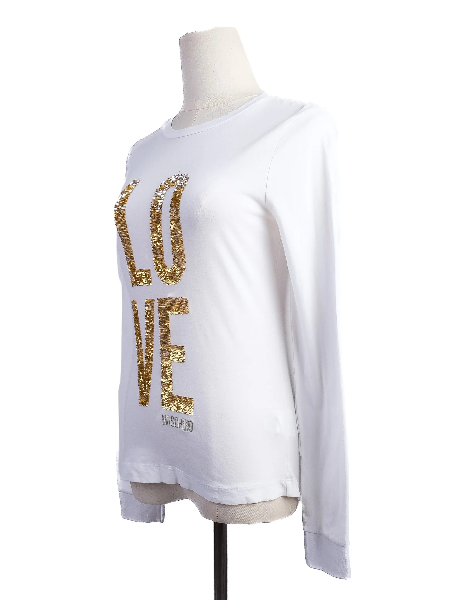 Moschino White Cotton Pullover — 2